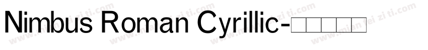 Nimbus Roman Cyrillic字体转换